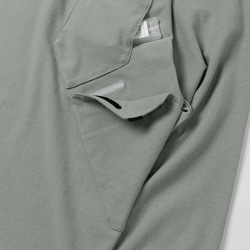 TMCAZ LS PocketTee [藻绿色] 廓形長袖雙層口袋T恤 100%棉 第15張的照片