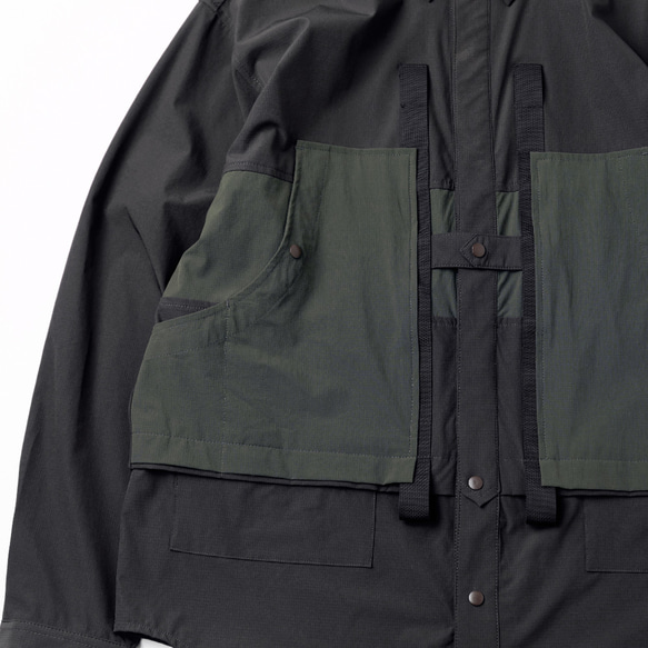 TMCAZ 4way Stretch Work Shirt Jacket 綠色 輕質四面彈工裝襯衫夾克 户外山系 第20張的照片