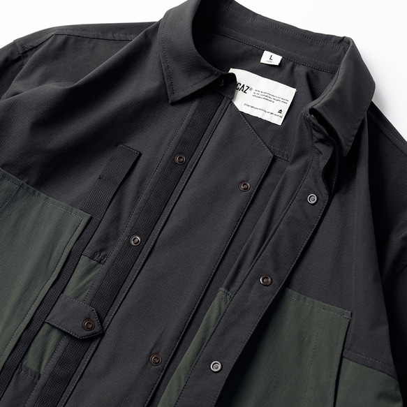 TMCAZ 4way Stretch Work Shirt Jacket 綠色 輕質四面彈工裝襯衫夾克 户外山系 第15張的照片