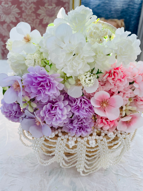 no77,小さな花束,ピンク,アーティフィシャルフラワー,小さな