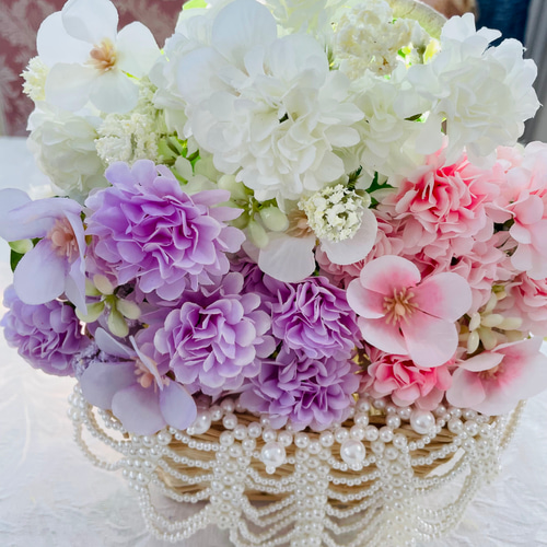 no77,小さな花束,ピンク,アーティフィシャルフラワー,小さな