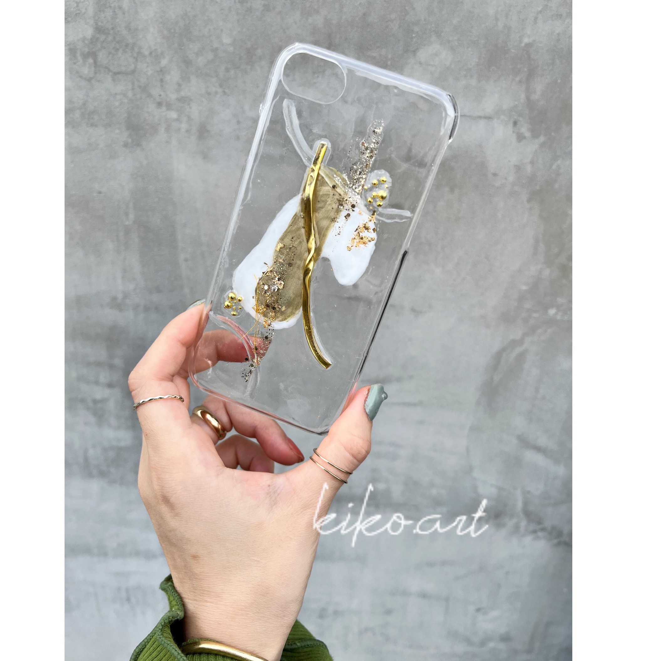 Society6  iPhoneケース  おしゃれ 燃える秋 水彩画 水彩画風 シリコン iPhoneケース（スマホケース/カバー）｜Lace