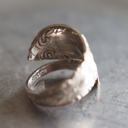 Spoon Ring K(Silver950製)　シルバースプーンリング　古着・アンティーク 3枚目の画像