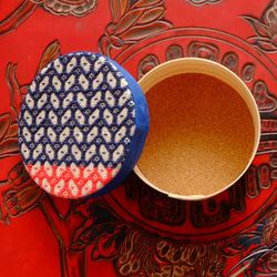 配件圓盒 ☺︎Kogin 刺繡 Kobako ☺︎獨一無二的商品 第3張的照片