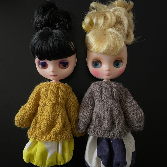 編み込みニット ミディブライス リカちゃん〈カラシ〉 その他人形 