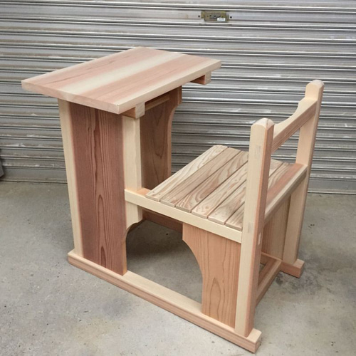 昔の小学校の机 完全復刻品 大正から昭和初期の小学校の勉強机 【 受注生産