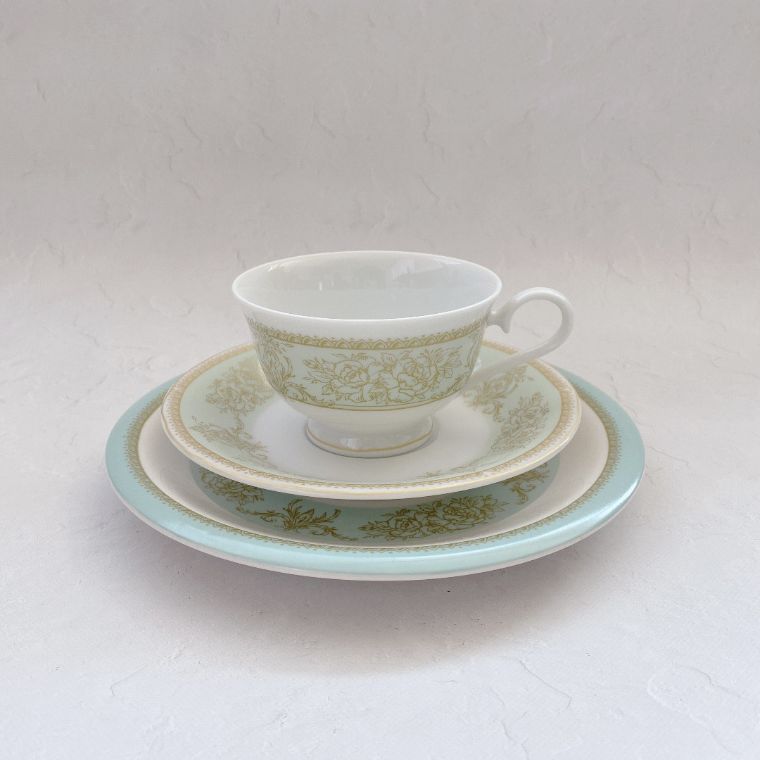 【ポーセラーツ】カップ&ソーサー・プレートセット