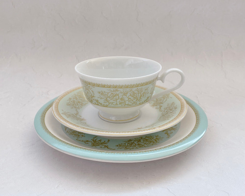 ポーセラーツ】カップ&ソーサー・プレートセット ティーカップ amica