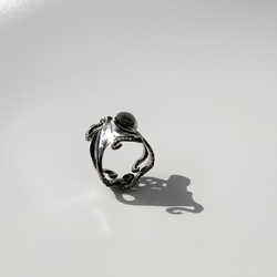 指に巻きつく蛸(指輪) silver 4枚目の画像