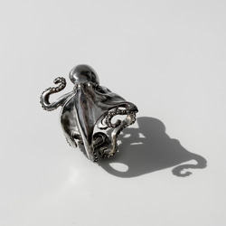 指に巻きつく蛸(指輪) silver 1枚目の画像