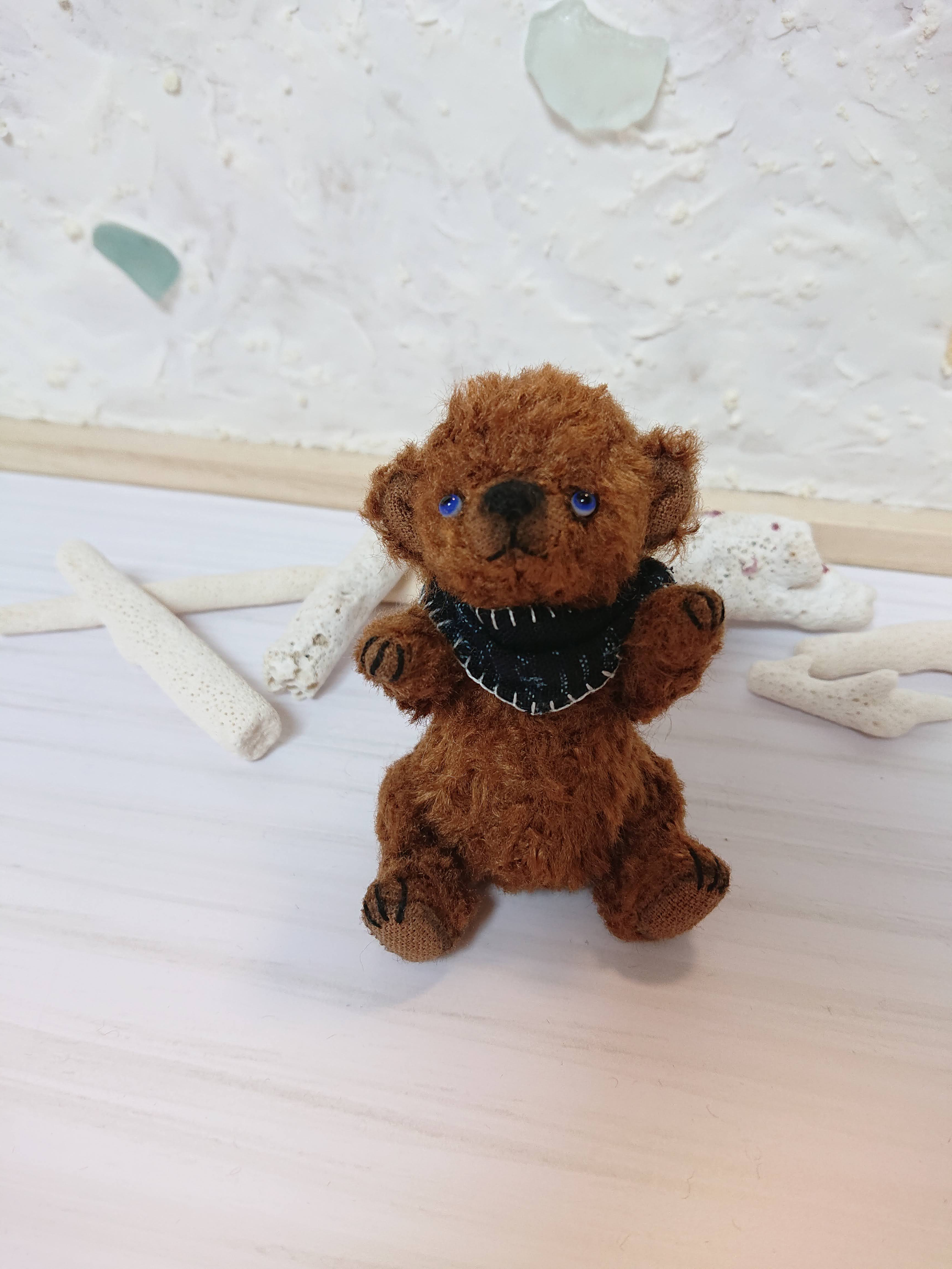 モヘアのテディベア ちびくまcocolilou Amazon.co.jp: TeddyTales リナベア ハンドメイド ぬいぐるみ