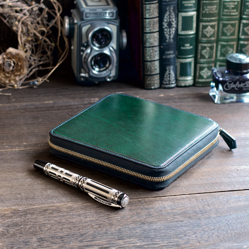 ラウンドファスナー万年筆ケース 7本挿し カラーオーダー ペンケース