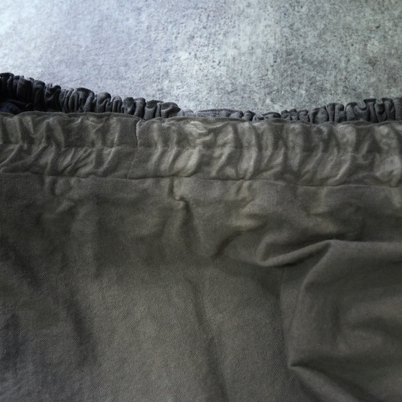 【福袋】刺繡上衣燈籠袖/藏青色+縮褶裙/灰色 第18張的照片