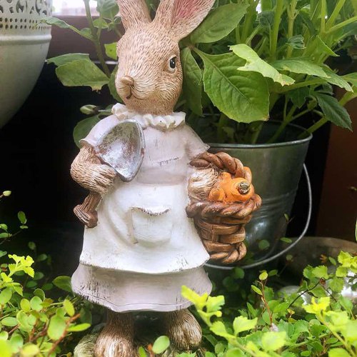 在庫処分セール 置物 インテリア 雑貨 うさぎ 庭 おしゃれ かわいい