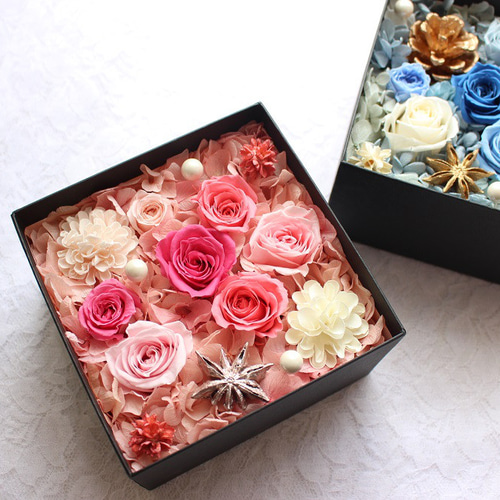 プリザーブドフラワー詰め合わせセット パープルピンク 花材詰め合わせ キット セット 【プリザーブドフラワー