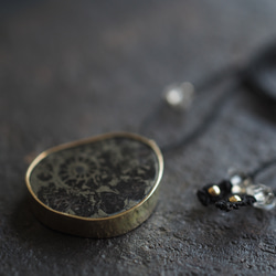 ammonite pyrite brass necklace (getsuei) 8枚目の画像