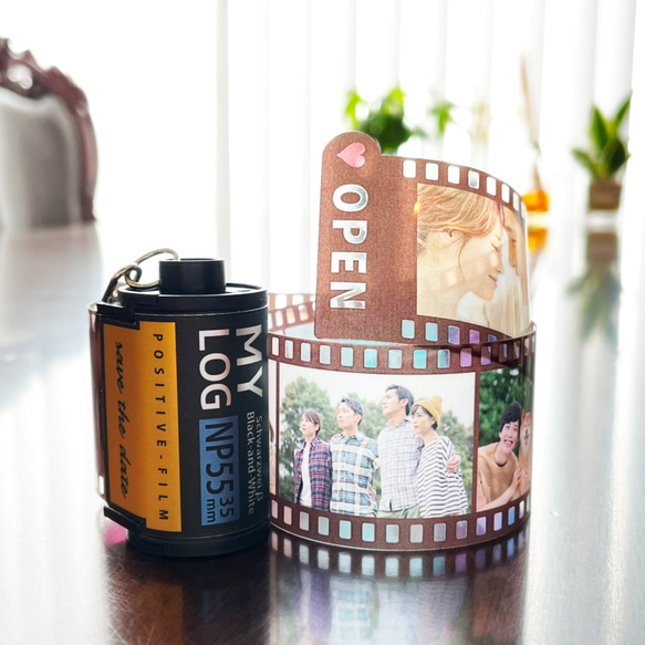 昭和レトロ ネガフィルム 写真印刷 キーホルダー 本物そっくり