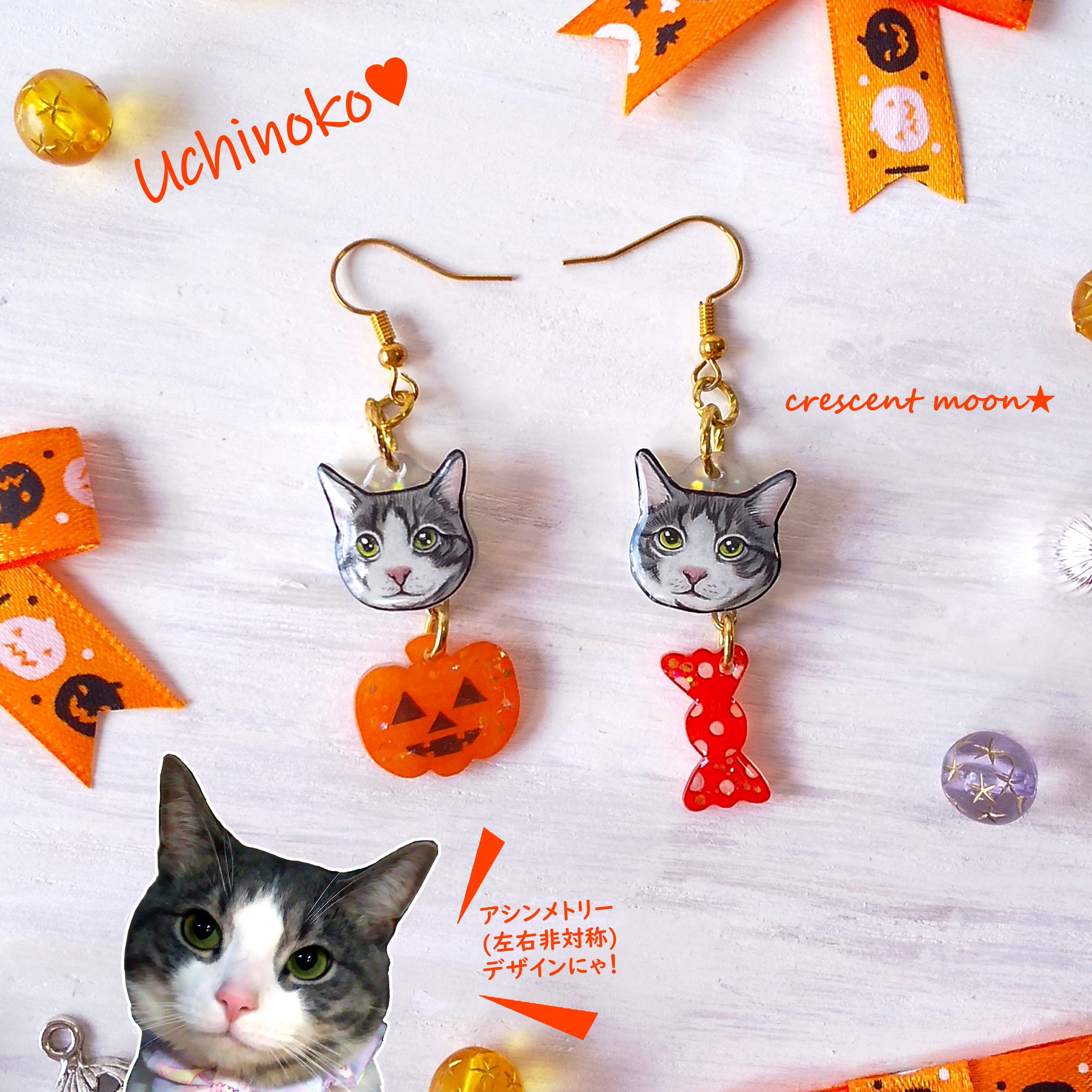 ウサギ レジンヘアゴム ハロウィーンの仲間 - メルカリ ウサギ レジン