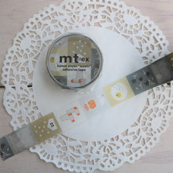 廃盤・mt ドットマスキングテープ（ナイトブルー×マンダリン