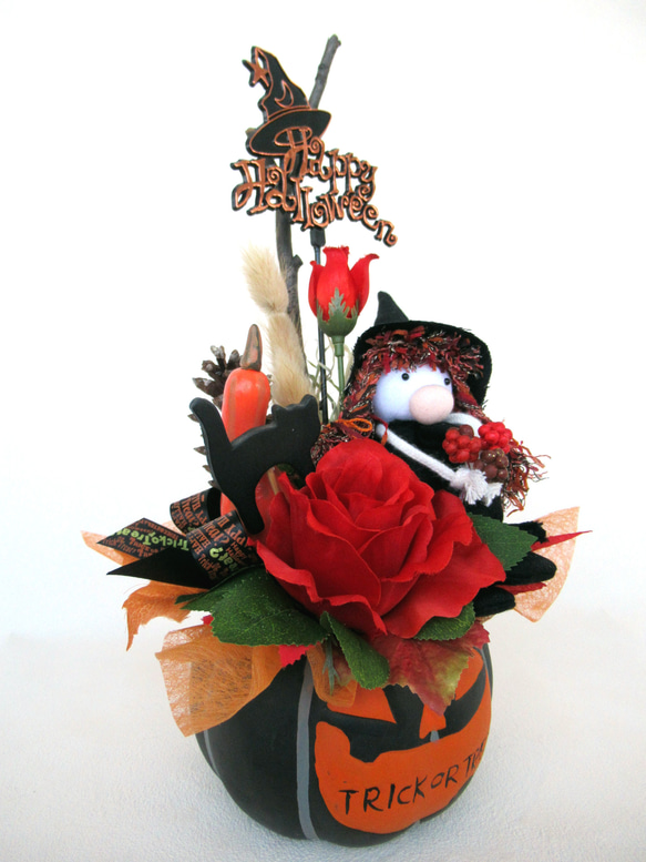 ハロウィンかぼちゃ器飾り　大22-4 5枚目の画像