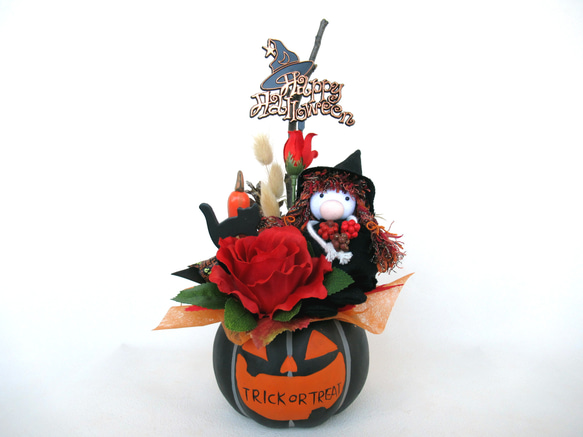 ハロウィンかぼちゃ器飾り　大22-4 1枚目の画像