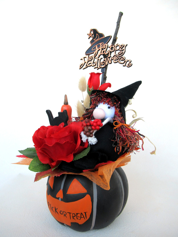 ハロウィンかぼちゃ器飾り　大22-4 6枚目の画像