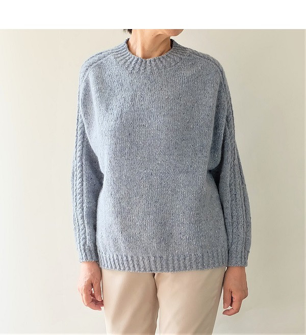 CHICWISH(シックウィッシュ)｜ドロップショルダー手編みセーター