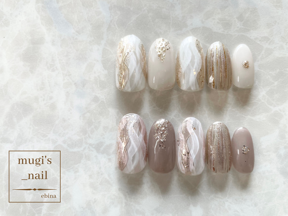 ネイルチップ No.7 ニュアンスネイル nail ジェルネイル 2枚目の画像