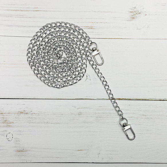 肩掛け スマホ ストラップ シルバー チェーン ショルダー ネック