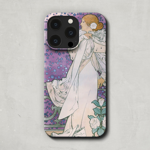 スマホケース / アルフォンス ミュシャ「椿姫 (1896)」 iPhone 全機種