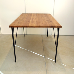 杉無垢材のダイニングテーブル《幅120ｘ奥行60cm》 1枚目の画像