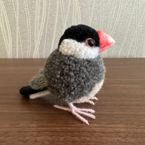 受注制作】動物ぽんぽん ぽんぽん 文鳥 インコグッズ インコ