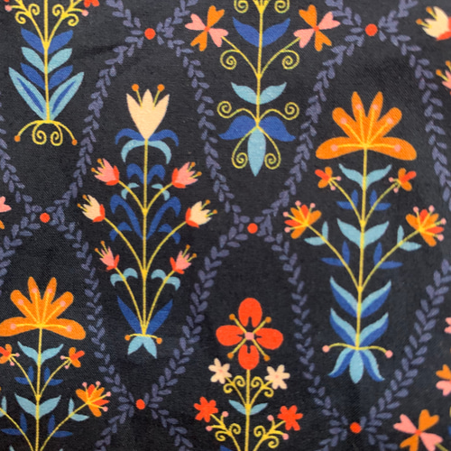 黒猫さん刺繍 羊毛フェルト生地のポーチ その他バッグ はな