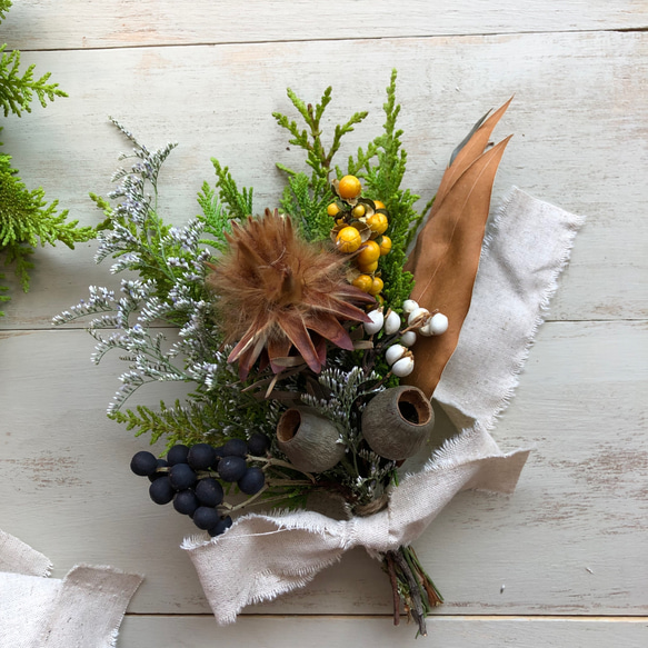 2.秋色スワッグ 145/80R/13 スタッドレス VRX2秋のボタニカルスワッグドライフラワー