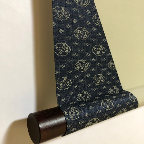 掛け軸(新品) 色紙用掛け軸 色紙4枚 セット売り 茶道 茶道具 色紙掛 短冊掛 色紙短冊掛 掛軸タイプ 風帯あり グレー