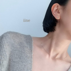 【K10】スキンジュエリー*素肌に馴染む輝き*K10ペタルチェーンネックレス 7枚目の画像