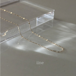 【K10】スキンジュエリー*素肌に馴染む輝き*K10ペタルチェーンネックレス 9枚目の画像