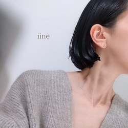 【K10】スキンジュエリー*素肌に馴染む輝き*K10ペタルチェーンネックレス 8枚目の画像