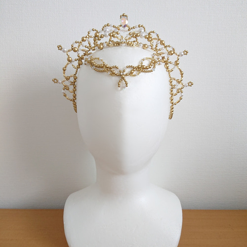 ☆バレエティアラ ゴールド×クリア ドルシネア☆ ヘッドドレス