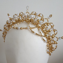 ☆バレエティアラ ゴールド×クリア オーロラ・森の女王☆ カチューシャ