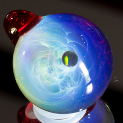玻璃中的宇宙 玻璃珠墜飾  gx318 第7張的照片