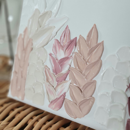 名入れ可】立体 キャンバスボード テクスチャ－アート タペストリー