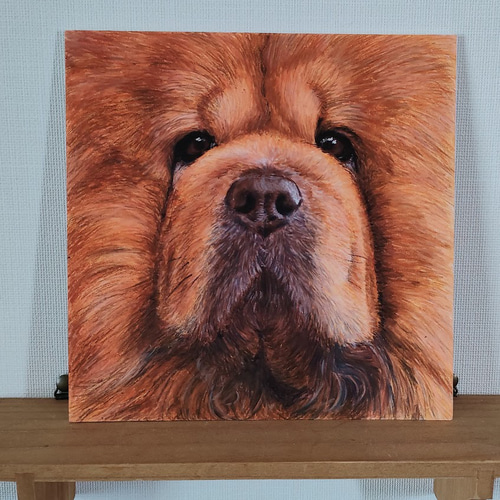 チャウチャウ(犬) クレヨン画 絵画 くりぱん 通販｜Creema(クリーマ)