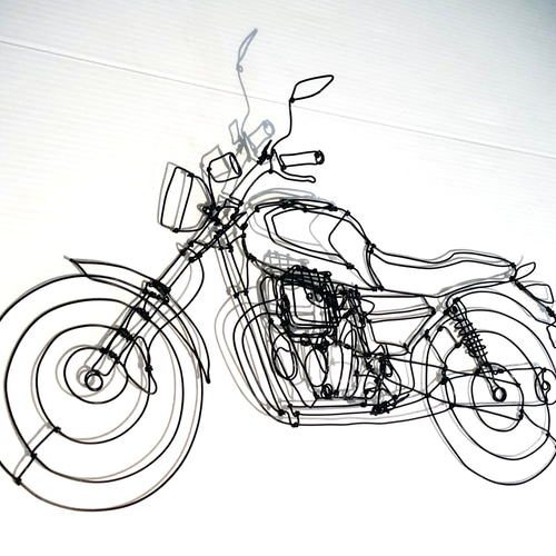 オーダ専用】ワイヤーアート オートバイ その他アート ヤスバル