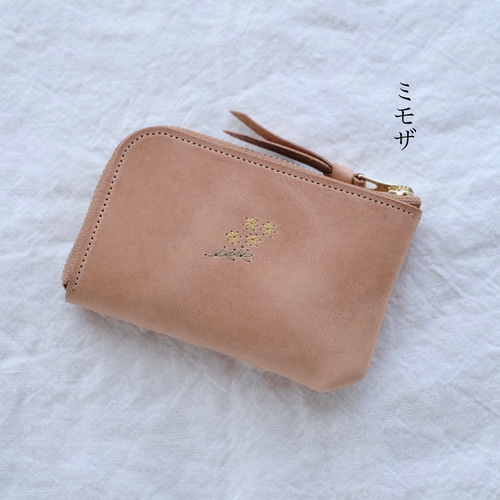 【bebe様オーダー】L字ファスナーコンパクト財布 他2点 ミニ財布 L字ファスナー コンパクト 本革 レザー ピンク イエロー