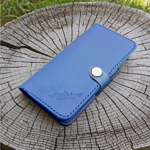 iphone 13 6.1インチ用 本革ケース ベルトあり 1ポケット +カードポケット ヌメ革 5枚目の画像
