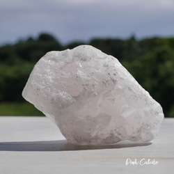 天然石ピンクカルサイト約71g約60mm(パキスタン産)原石ラフロック鉱物テラリウム[pcal-220914-02] 1枚目の画像