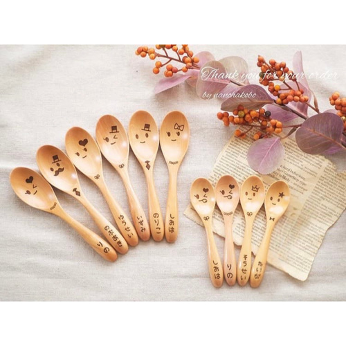 卒園記念品・発表会に大人気♡お名前入りつやありスプーン♥プチギフト