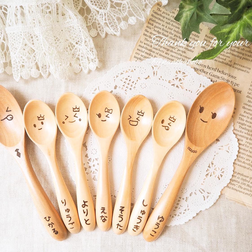 卒園記念品・発表会に大人気♡お名前入りつやありスプーン♥プチギフト