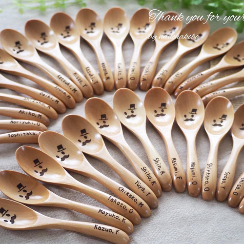 卒園記念品・発表会に大人気♡お名前入りつやありスプーン♥プチギフト